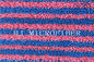 Red And Blue Stripe Yarn Dyed Microfiber Twisted Fabric Mop Heads Mop Replacement Pads For Home Cleaning