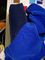 Microfiber ফ্যাব্রিক সেলাই স্ক্রু থ্রেড বাঁধাই টেপ Hemming পাইপ নীল 4cm প্রস্থ তারেক