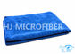 Professional Royal Blue Window Car Cleaning Cloth / Microfiber Drying Towel For Cars